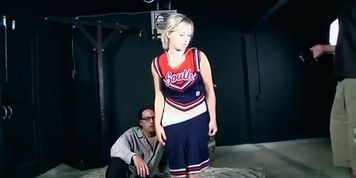Cheerleader Tricked Into Bondage Shoot Fucked and Strangled
