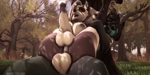 Loona x Dage (Futa x Futa) By Adam's Art & Stuff